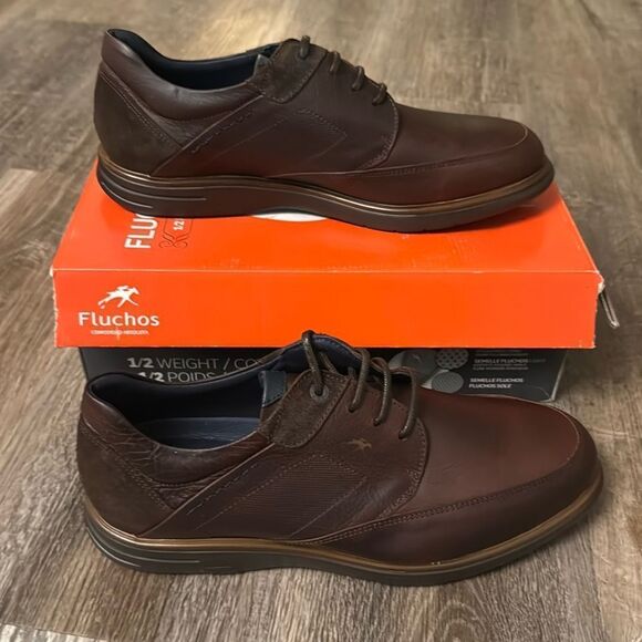 Fluchos Thunder F0337 Lace-Up Leather Brown Boot Mens Size EU 44, US11 - Picture 2 of 6